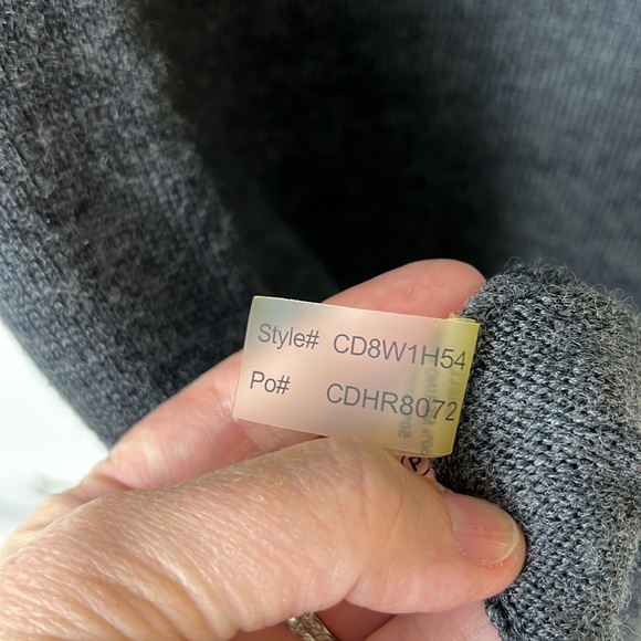 CALVIN KLEIN short sleeve sweater dress charcoal gray S - Picture 8 of 8